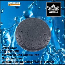 450mm Solid Top Ductile Iron Round Manhole Cover and Frame B125KN CD 1657 KMB