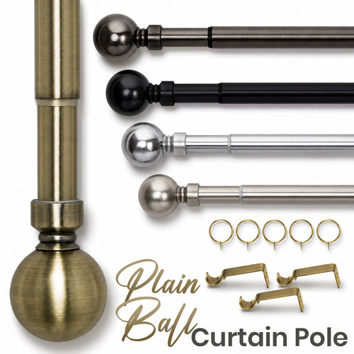 Extendable curtain poles metal - curtain,