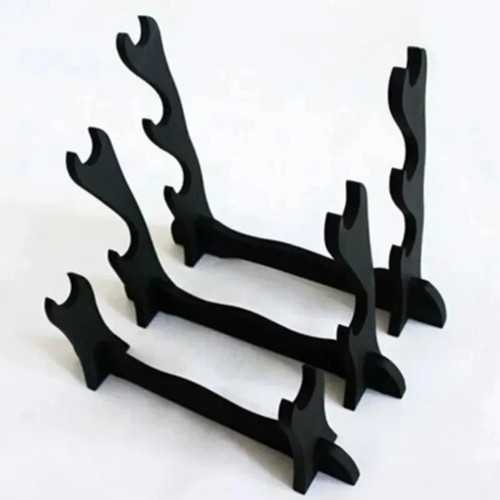 Wooden sword display stand - wooden,