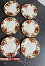 Royal Albert Old Country Roses 6 x Side Plates Unused Condition 16cm