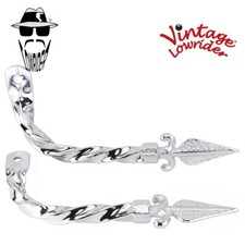 Vintage Lowrider Bicycle Bike Square Twisted Arrow Muffler Chrome.