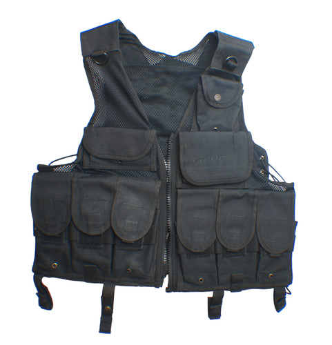 Black viper assault vest - viper, chest