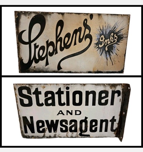 Vintage enamel sign stephens - enamel,
