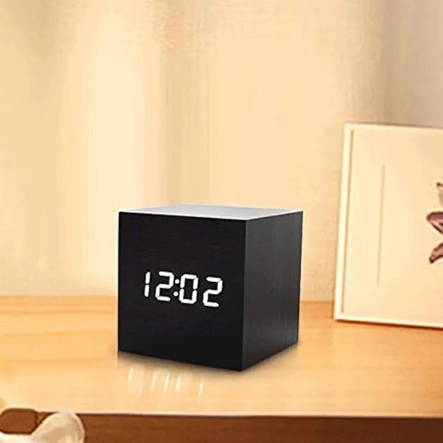 Wooden alarm clock - wooden, or