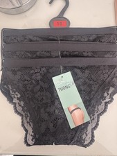 M&S BNWT 3 Pack black Lace