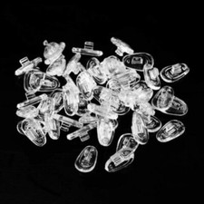 1, 3,5, 8 Pairs Of Soft Silicone  Push or Screw Nose Pads For Glasses Spectacles