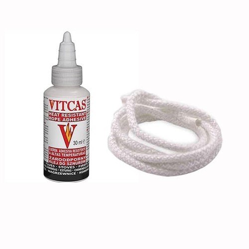 Stove door rope and - and, glue