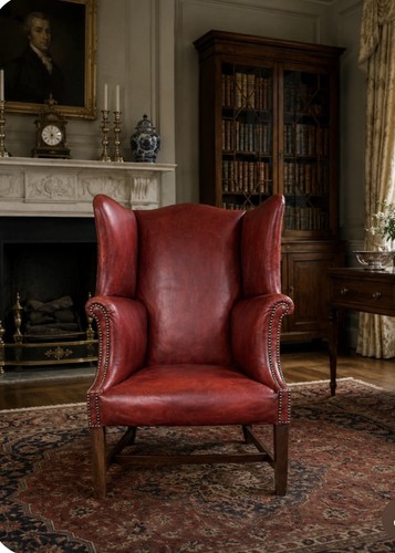 Leather georgian style - leather, wing