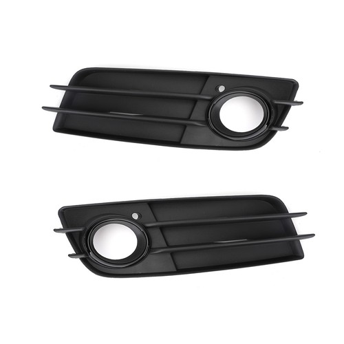2pcs front bumper - black, fog