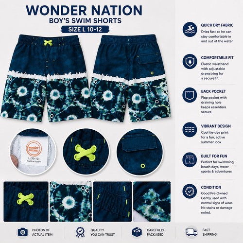Swim trunks size 8 wonder - swim,
