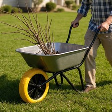 Wheelbarrow Wheel Yellow