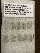 10 X Vintage Hoover Turbopower/ Turbomaster/U1040 Etc Dirtfinder Lamp Brand New