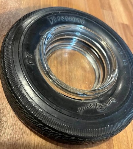 Rare vintage firestone ashtray - firestone,