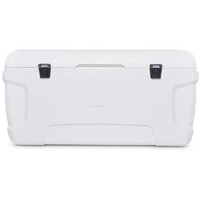 IGLOO MAXCOLD 150 COOL BOX EXTRA LARGE ICE CHEST CAMPING FESTIVAL COOLER WHITE