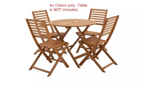 Wooden folding chairs only - 4x,