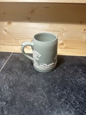 Vintage Jasperware Mug Green
