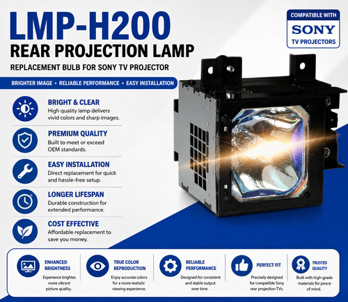 Rear projection lamp lmp h200 - projection, lmp-h200