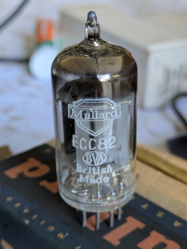 Mullard ecc82 k61 r9f valve - k61,