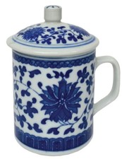 Chinese Porcelain Lidded Mug -