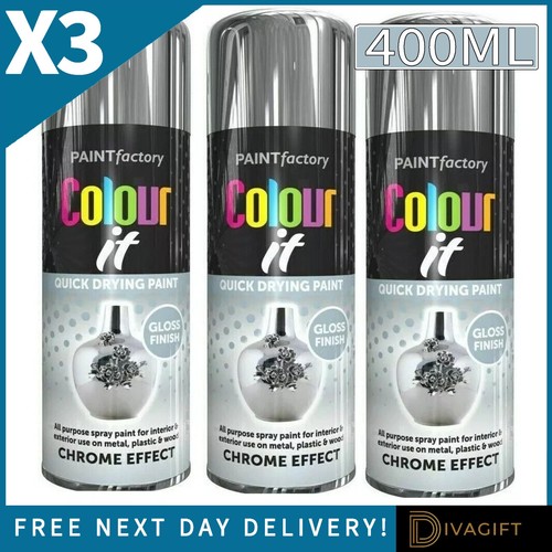 Chrome effect spray paint - chrome,