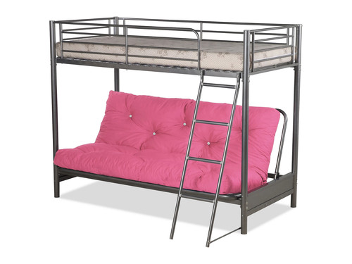 Metal frame futon double - , bunk