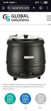 Global Solutions Nemco GS1650 10 1/2 qt Black Soup Kettle