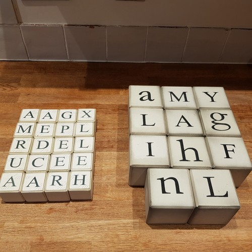 Wooden alphabet letter - wooden, blocks