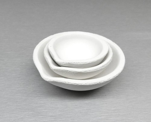 Ceramic crucible set 3pcs - 3pcs, 2"