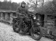 8x10 Print Rider aboard Indian