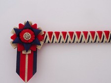 Red navy and gold luxury