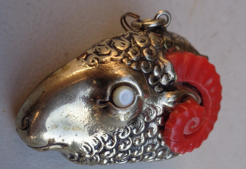 Antique vintage vesta case - vintage,