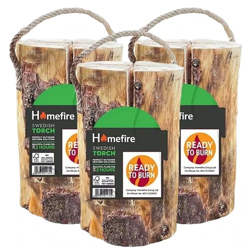 Swedish fire logs candle wood - swedish,