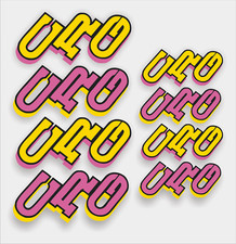 8x CRG Self Adhesive Graphics, Sticker. Karting, F100. Laminated