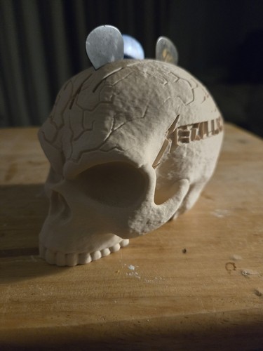 Skull guitar pick holder - guitar,
