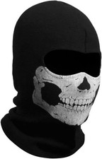 Unisex Ghost Print Balaclava Mask Ghosts Skull Full  Ski Mask Biker