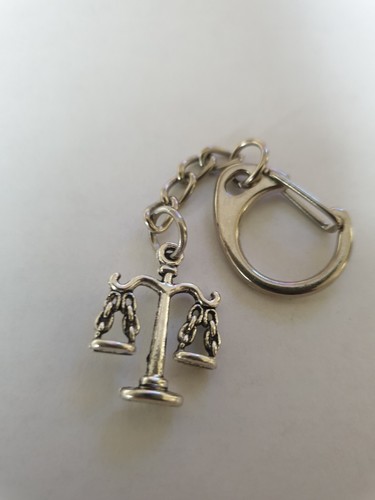 Scales justice keyring - of,