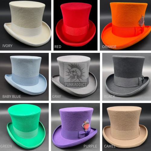 Top hat wool felt victorian - wool,