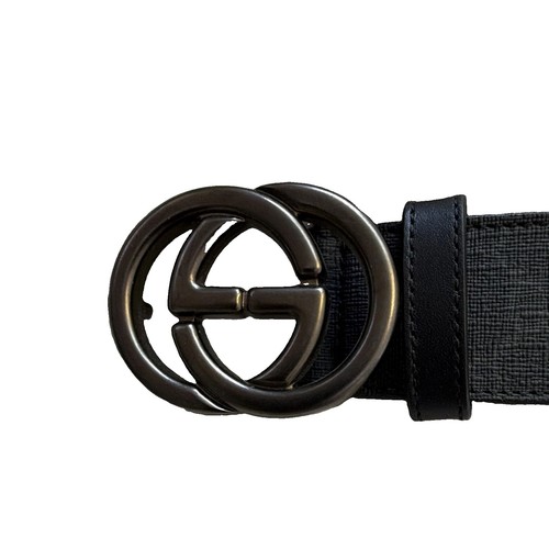 Gucci men black - leather, gg
