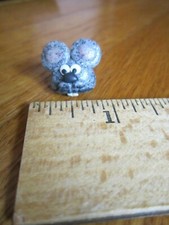 Clay Mouse Face Pin Cute 3/4" Pinback Collectible Mice FREE SHIP