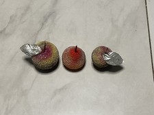 3 x Vintage Frosted Sugared