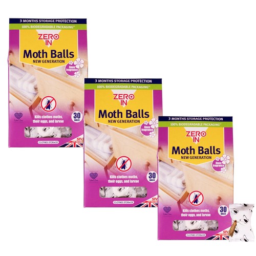 Zero moth protection balls - zero, in