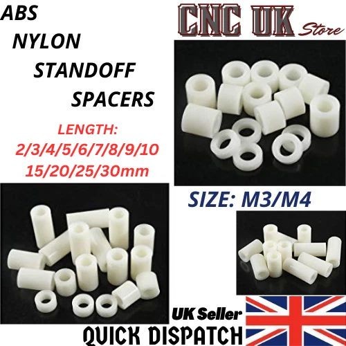 White abs nylon - abs, standoff