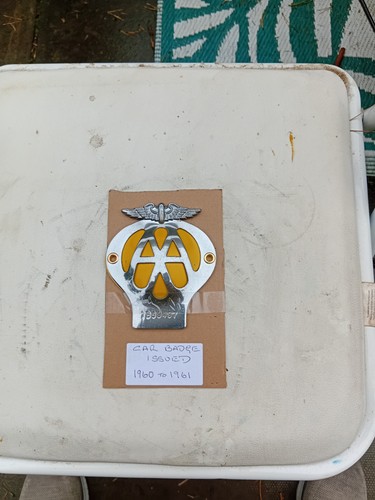 Vintage car badge a dome - a,