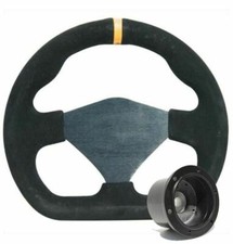 250mm Black Moulded Steering Wheel + Boss fits Vauxhall Corsa 85>94