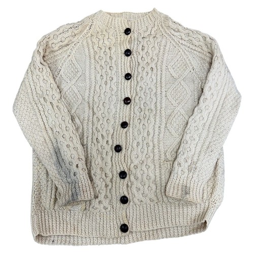 Aran crafts beige knit - beige,