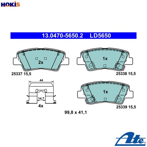 Brake pad set disc - brake,
