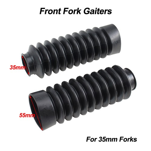 Front fork gaiters - front,
