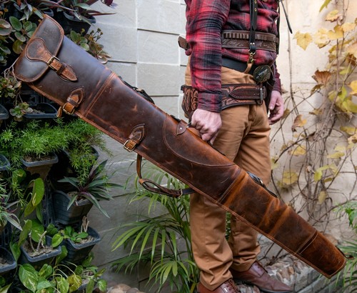 Leather gun slip handmade - slip,