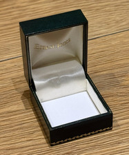 Genuine Original Vintage Ernest Jones Jewellery Ring Earrings Pendant Box Case