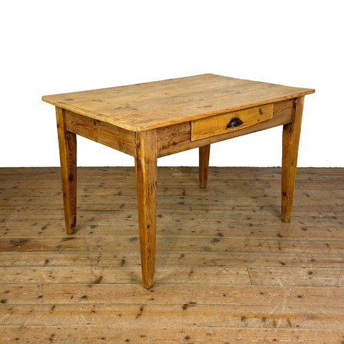 Antique pine kitchen table - kitchen,